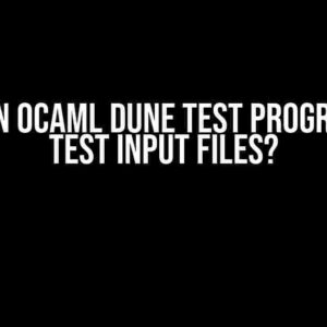 How can OCaml dune test program find test input files?