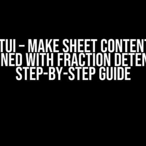 SwiftUI – Make Sheet Content Top Aligned with Fraction Detent: A Step-by-Step Guide